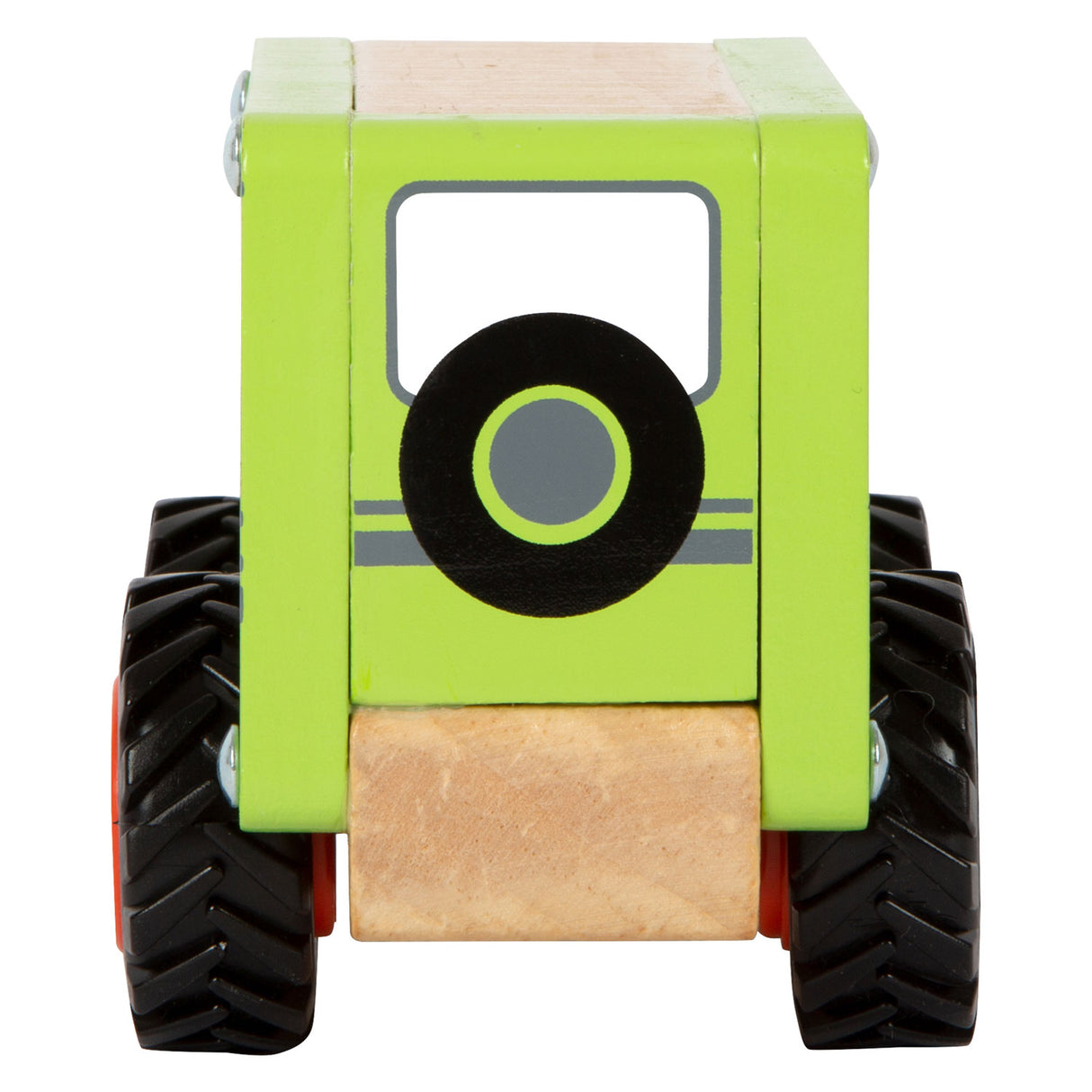 Jeep fuoristrada in legno a piede piccolo verde