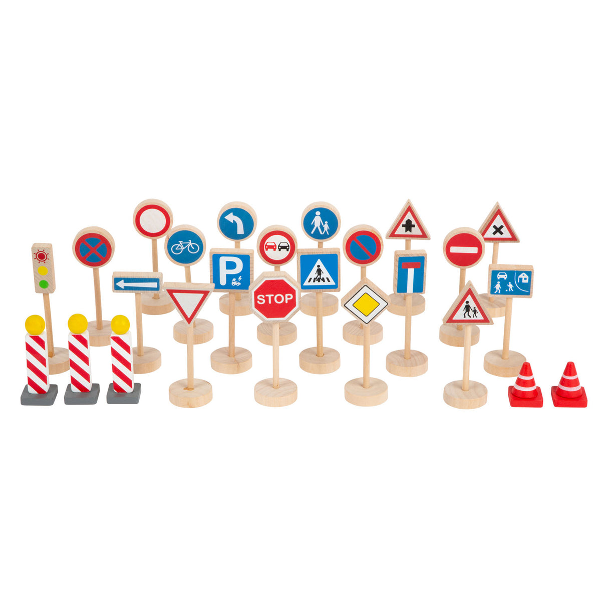 Majhen leseni mini prometni znak, 25dlg.