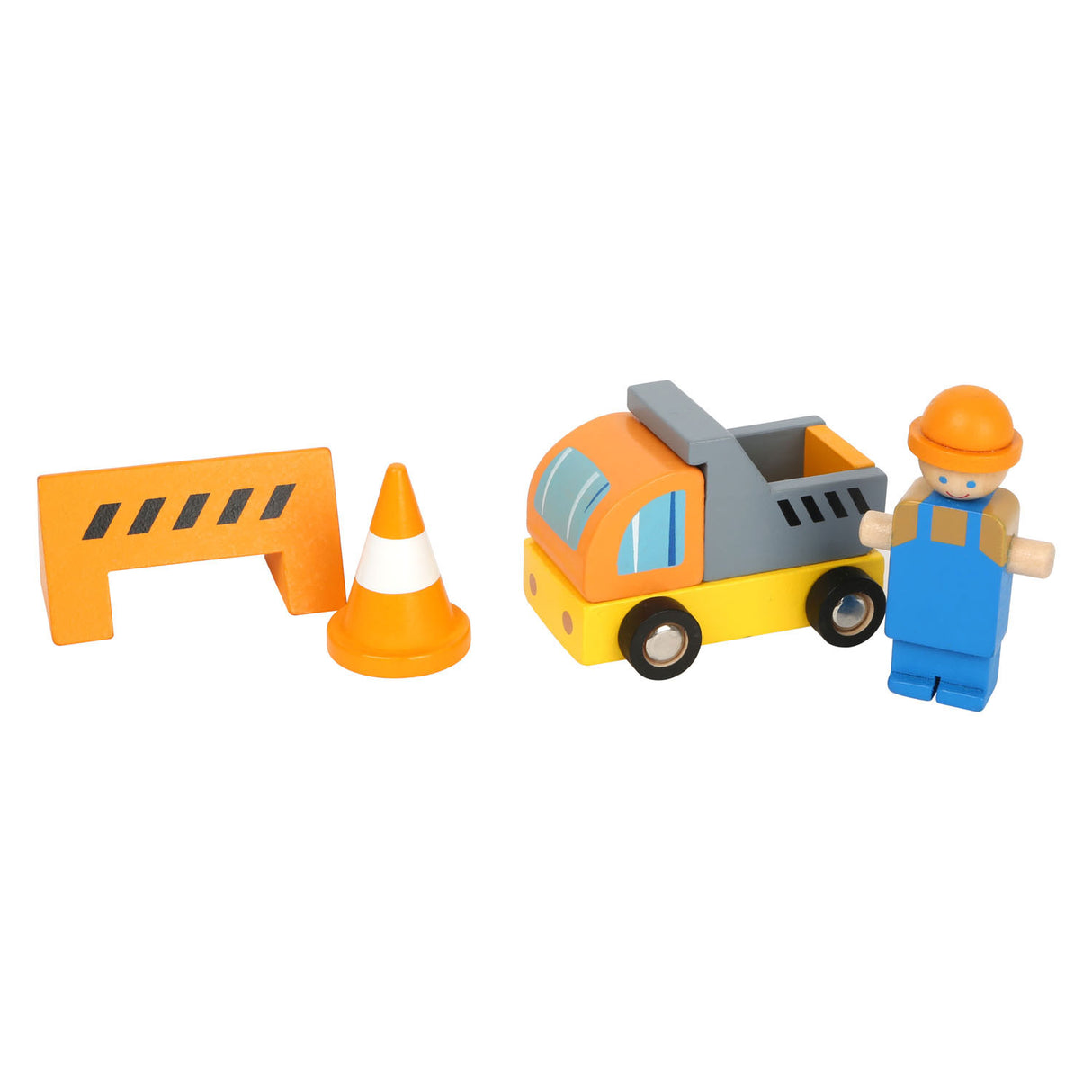 Small Foot - Site de construction en bois avec accessoires, 14dlg.