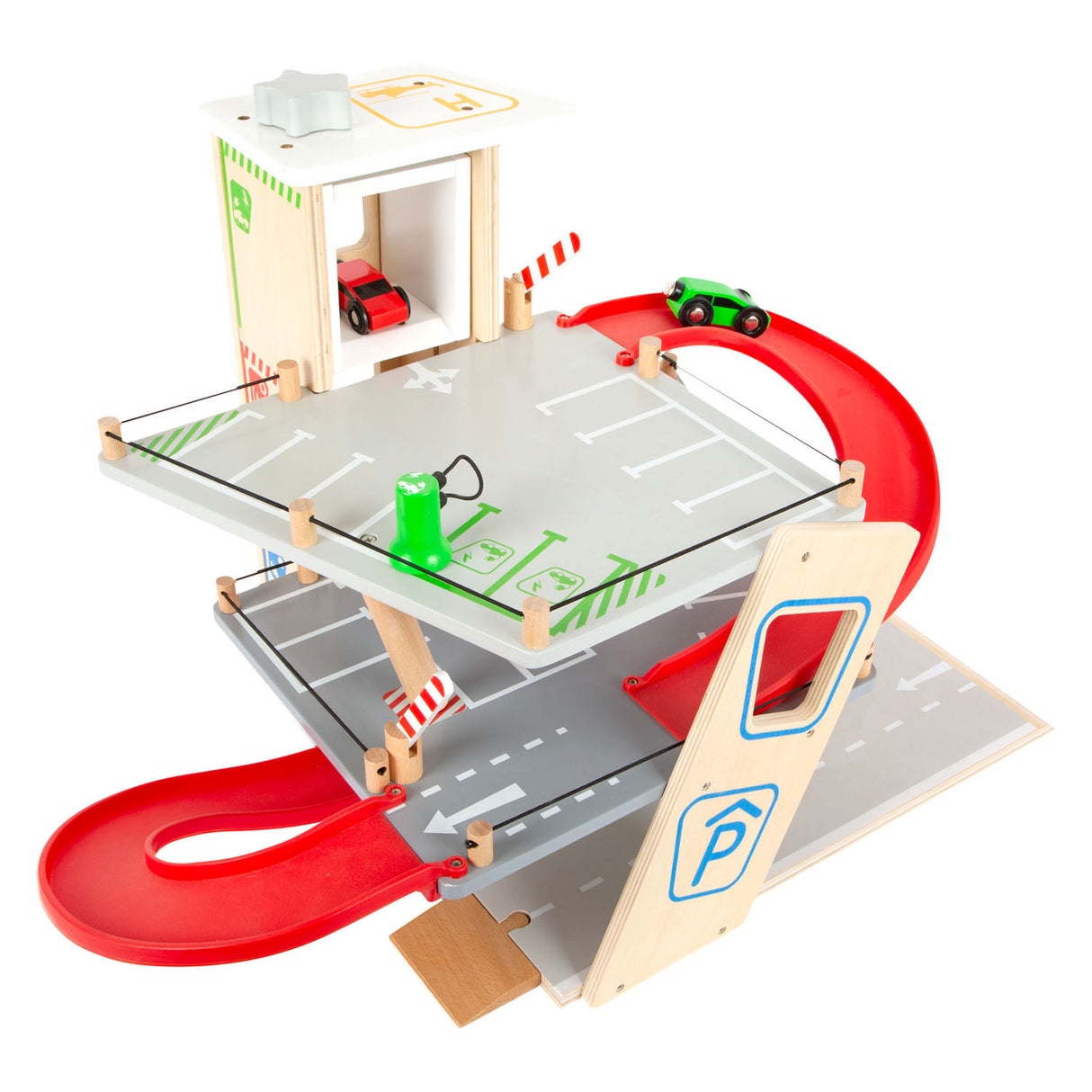 Small foot - wooden garage with car wash