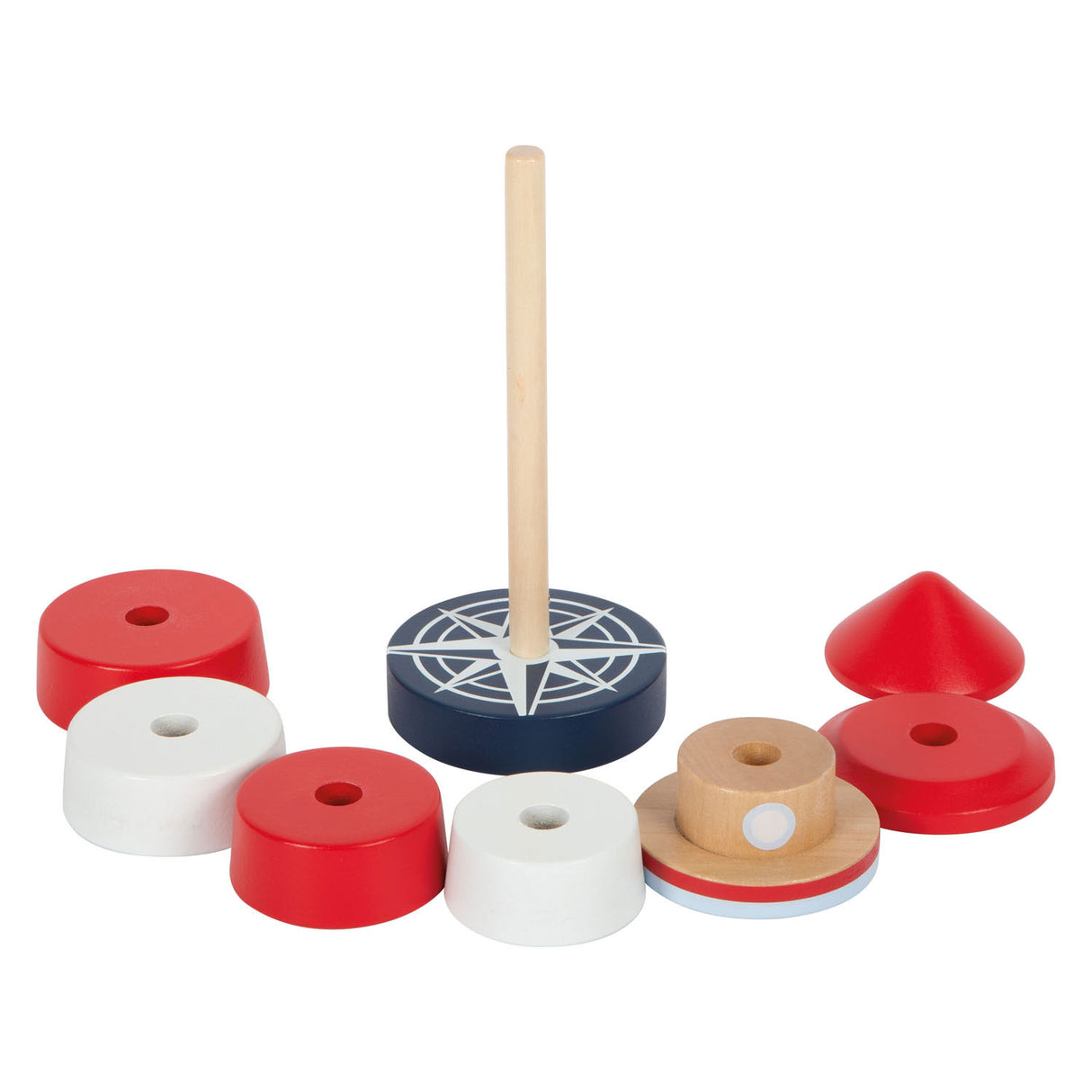 Small Foot Stacking Tower Lighthouse Pacific Ocean, 8-piece.