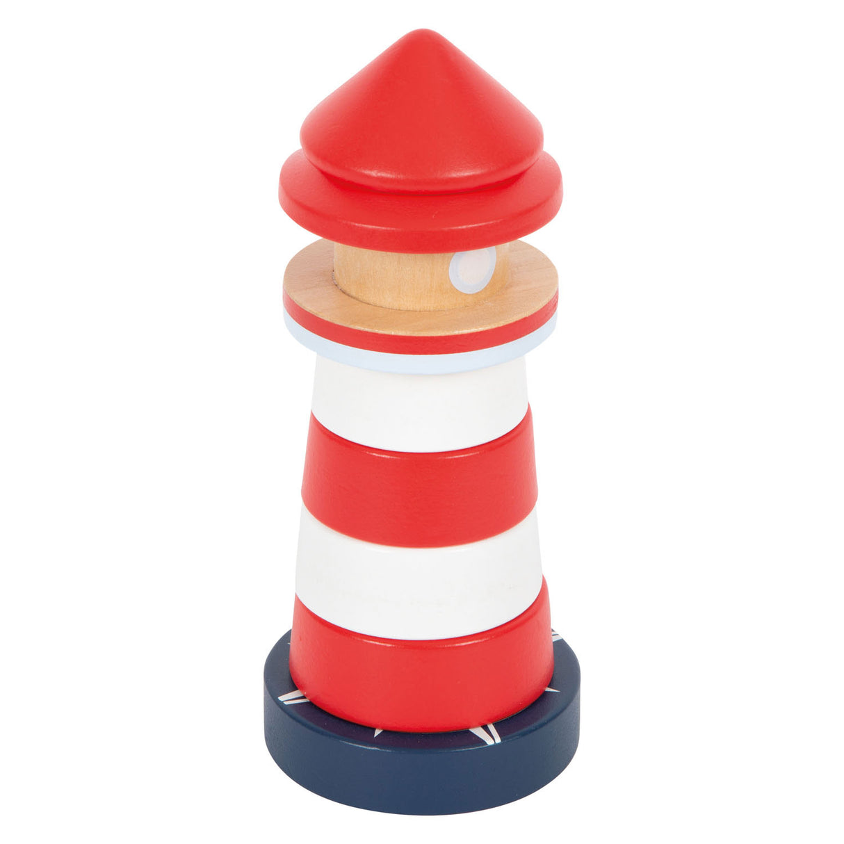 Small Foot Stacking Tower Lighthouse Pacific Ocean, 8-piece.