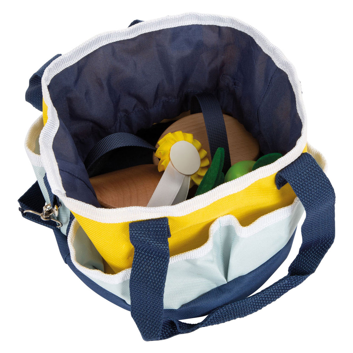 Дървен комплект за грижа за коня Small Foot с чанта, 8 бр.