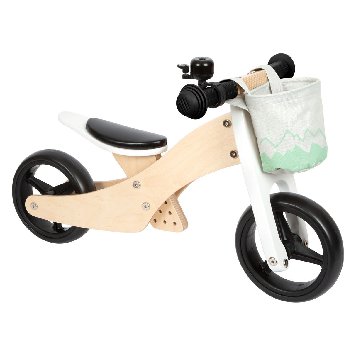 Pieni jalka - puinen harjoittelu Tricycle Balance Bike 2in1 Saliege Club