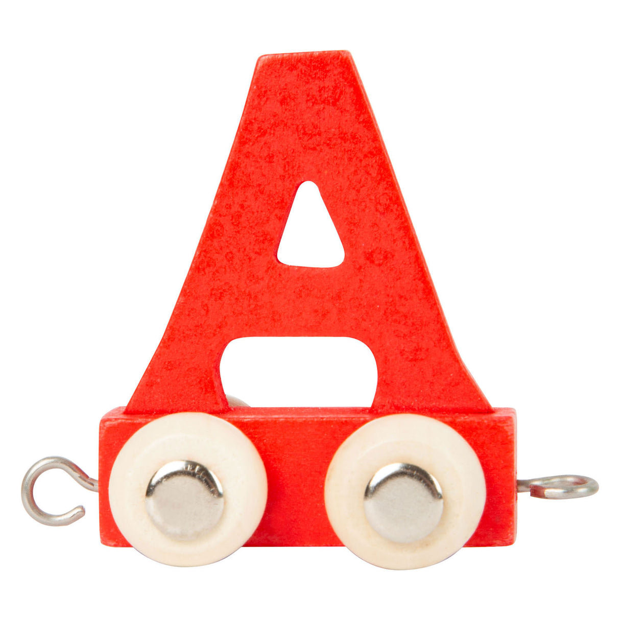 Small foot - wooden letter train color - a