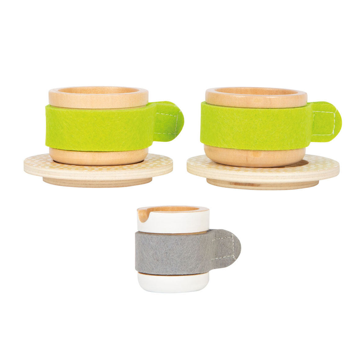 Liten fot - tre Speelkeuken kaffe og tesett