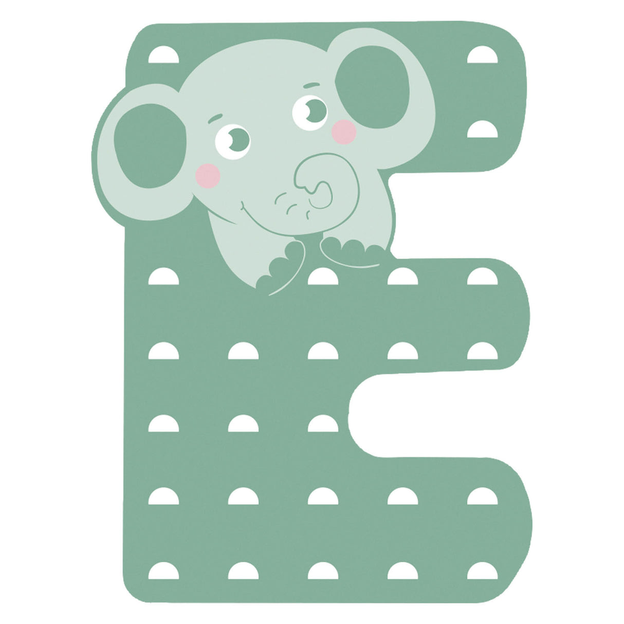 Liten fot - trädjur barnbokstav - e