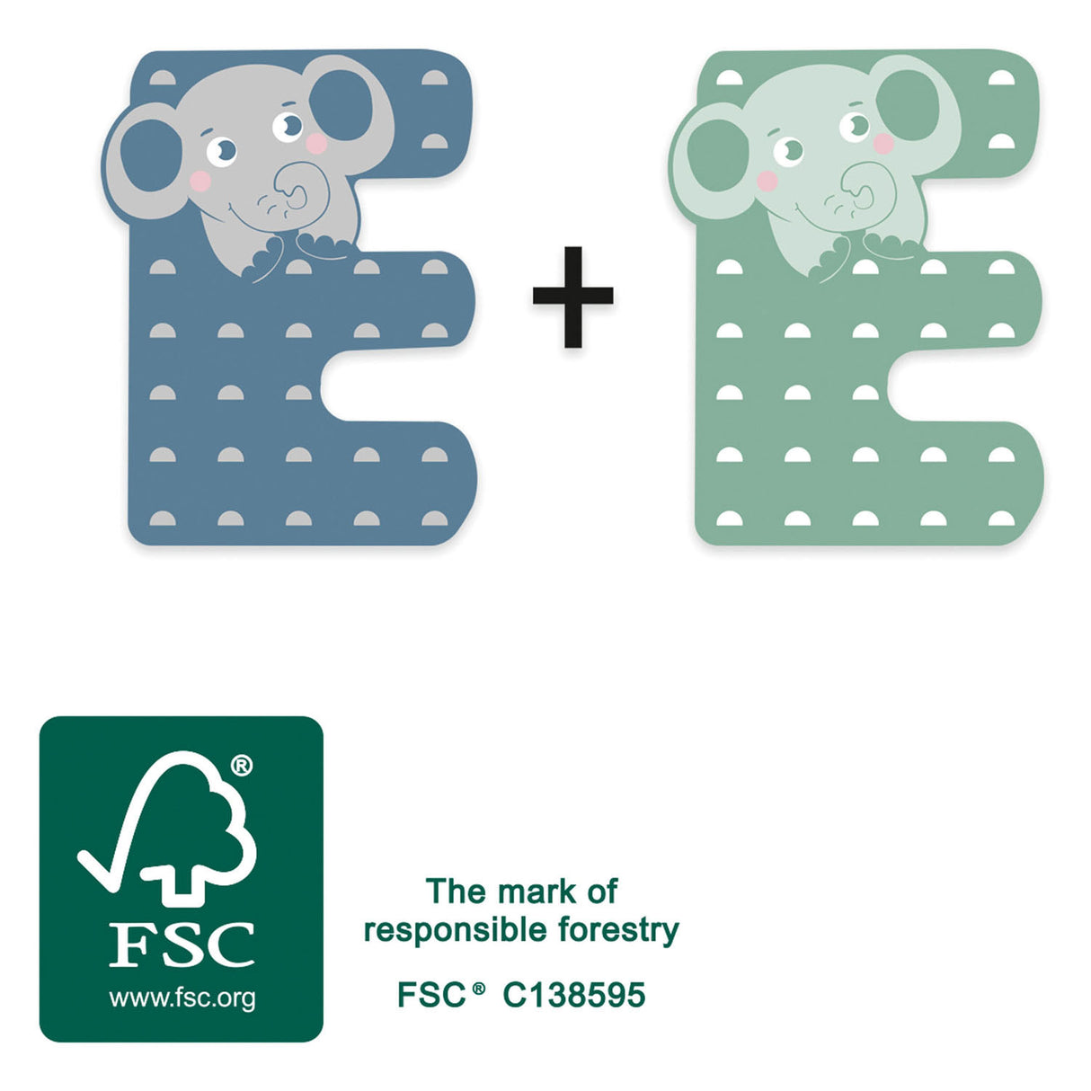 Liten fot - trädjur barnbokstav - e