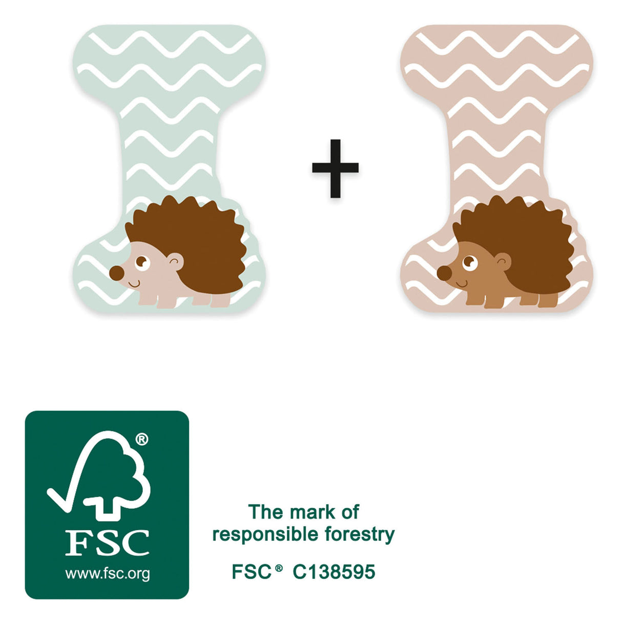 Small foot - houten dieren kinderletter - i