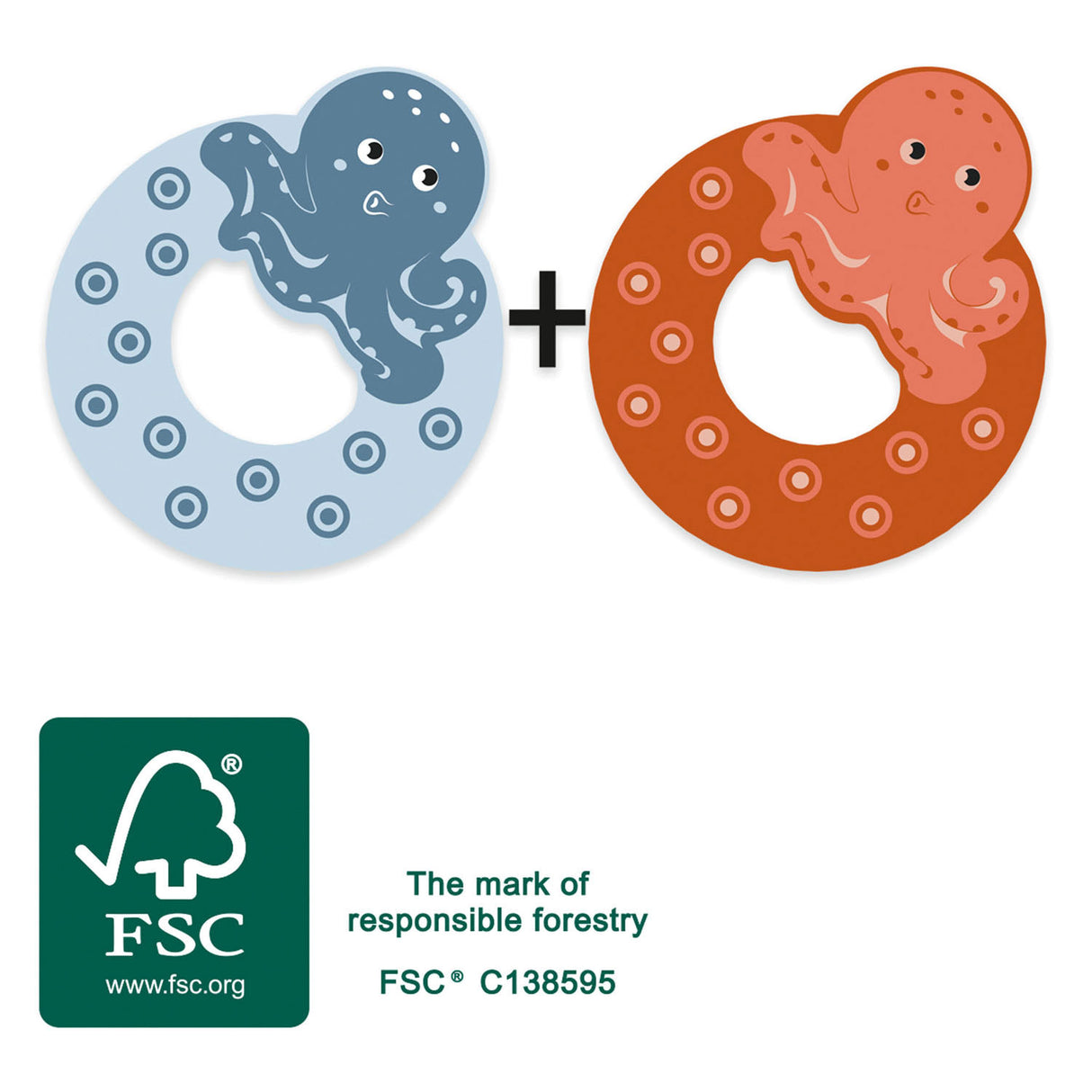 Cos beag - litir leanaí ainmhithe adhmaid - o