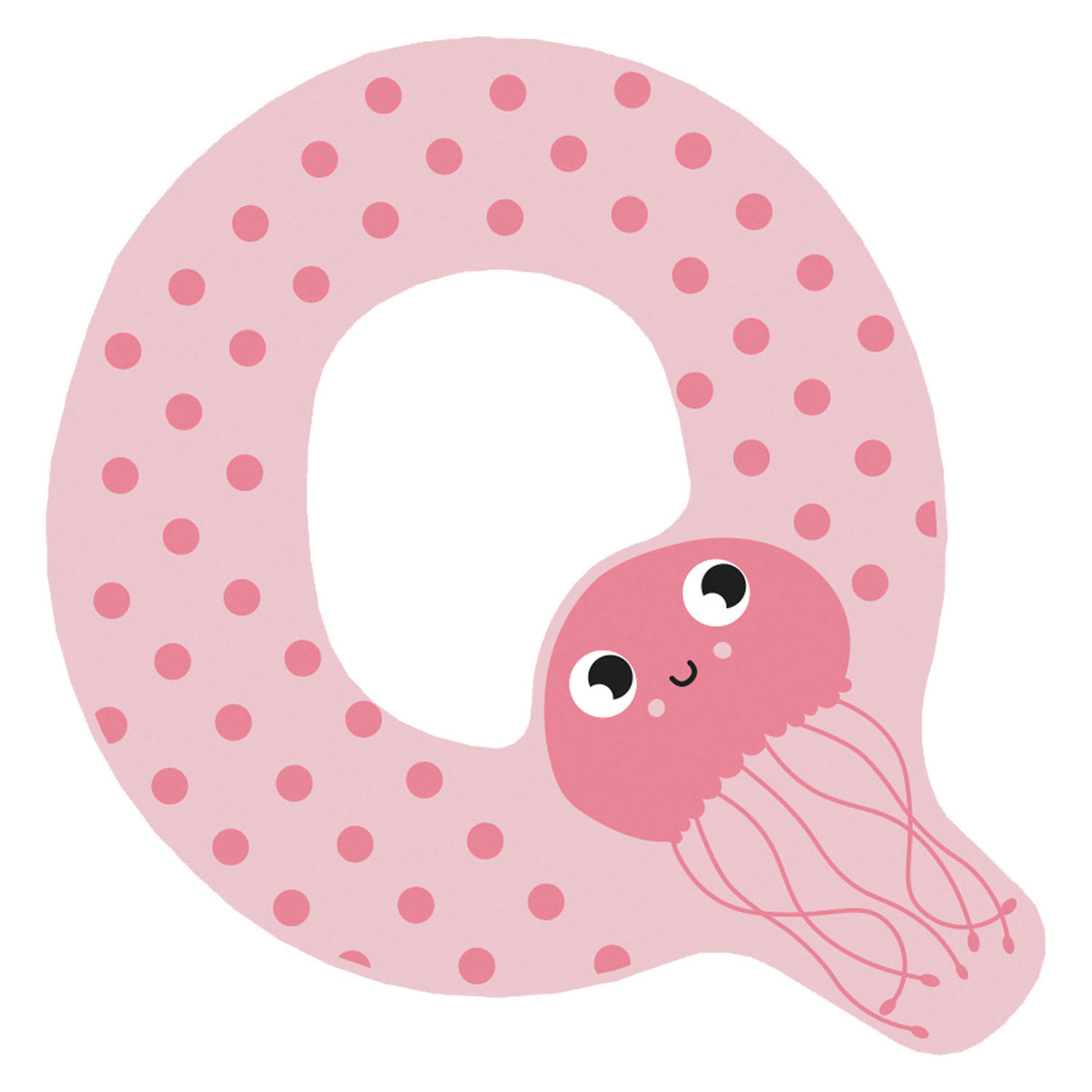 Small foot - houten dieren kinderletter - q