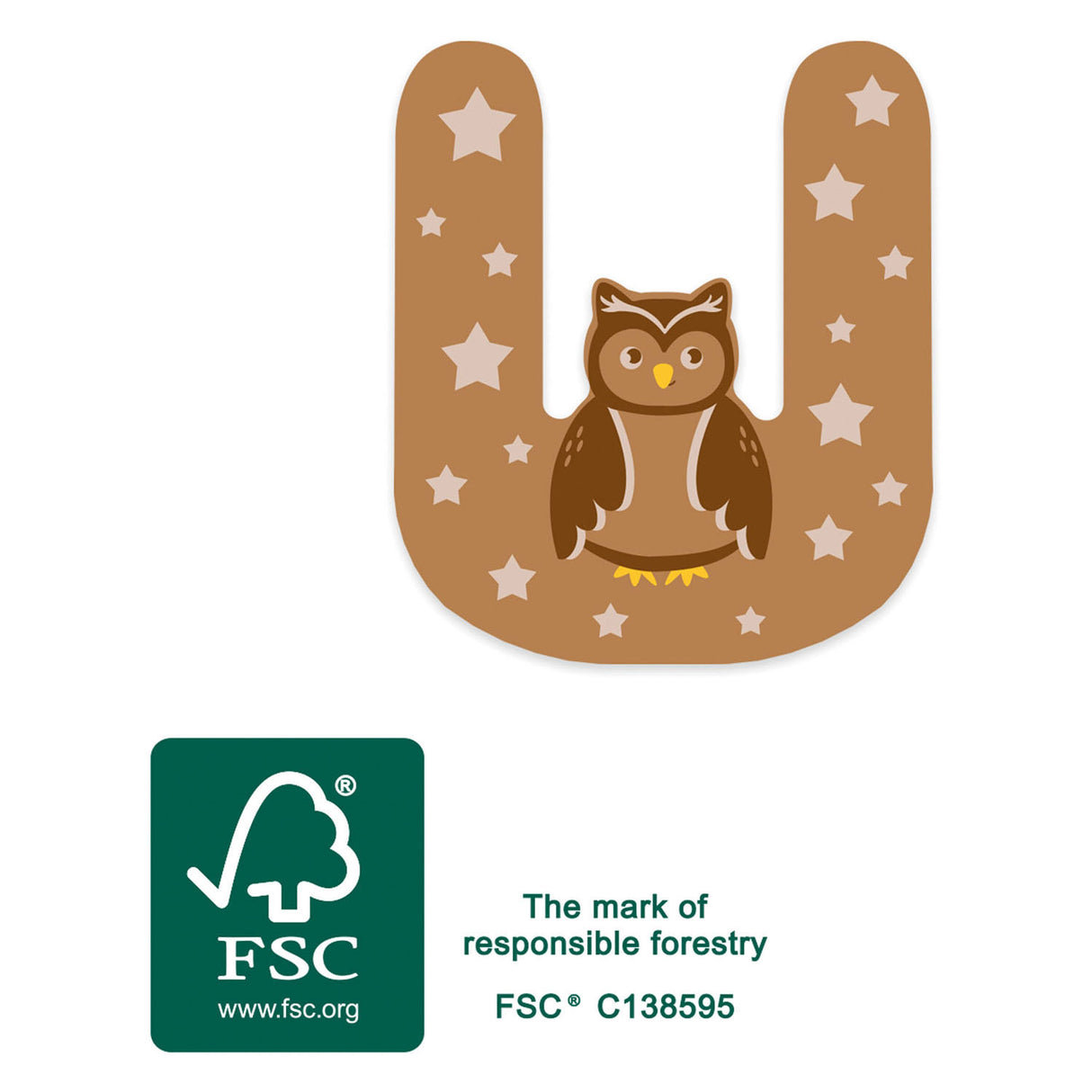 Kis láb - fa állat gyermeklevél - u