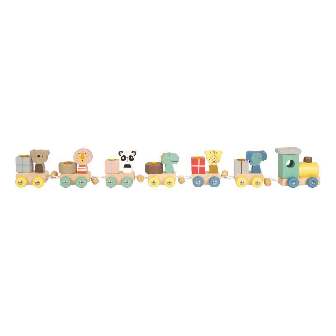 Small foot - wooden birthday train with animals