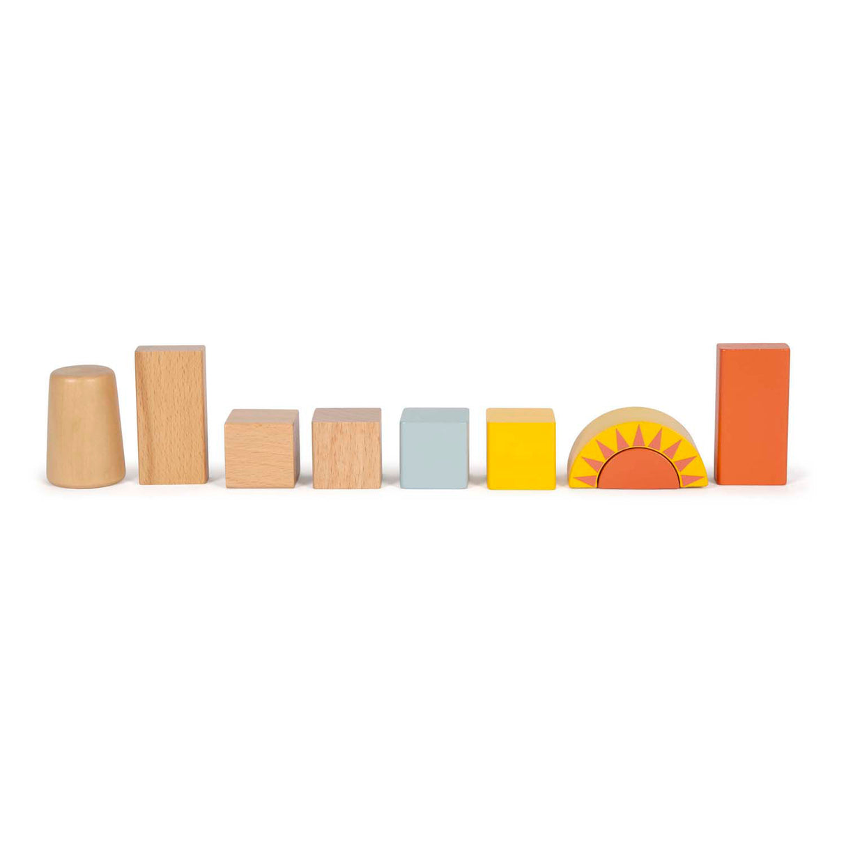 Small foot - wooden dino building blocks, 50 pcs.