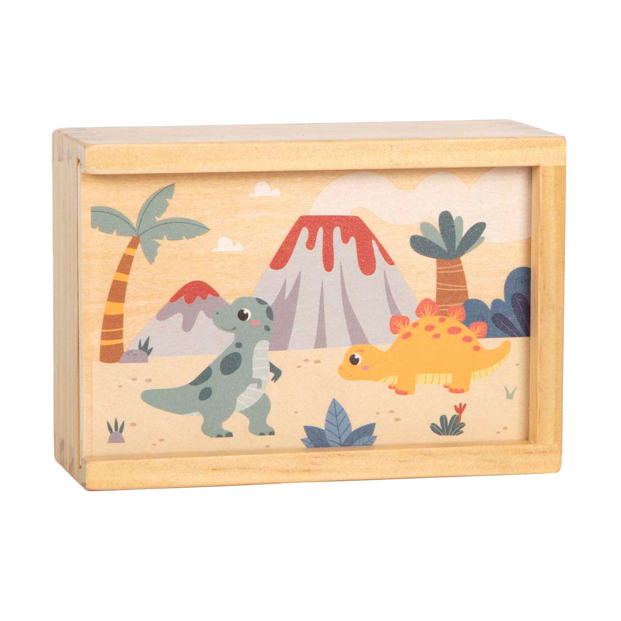 Small foot - wooden memo game dino in storage box