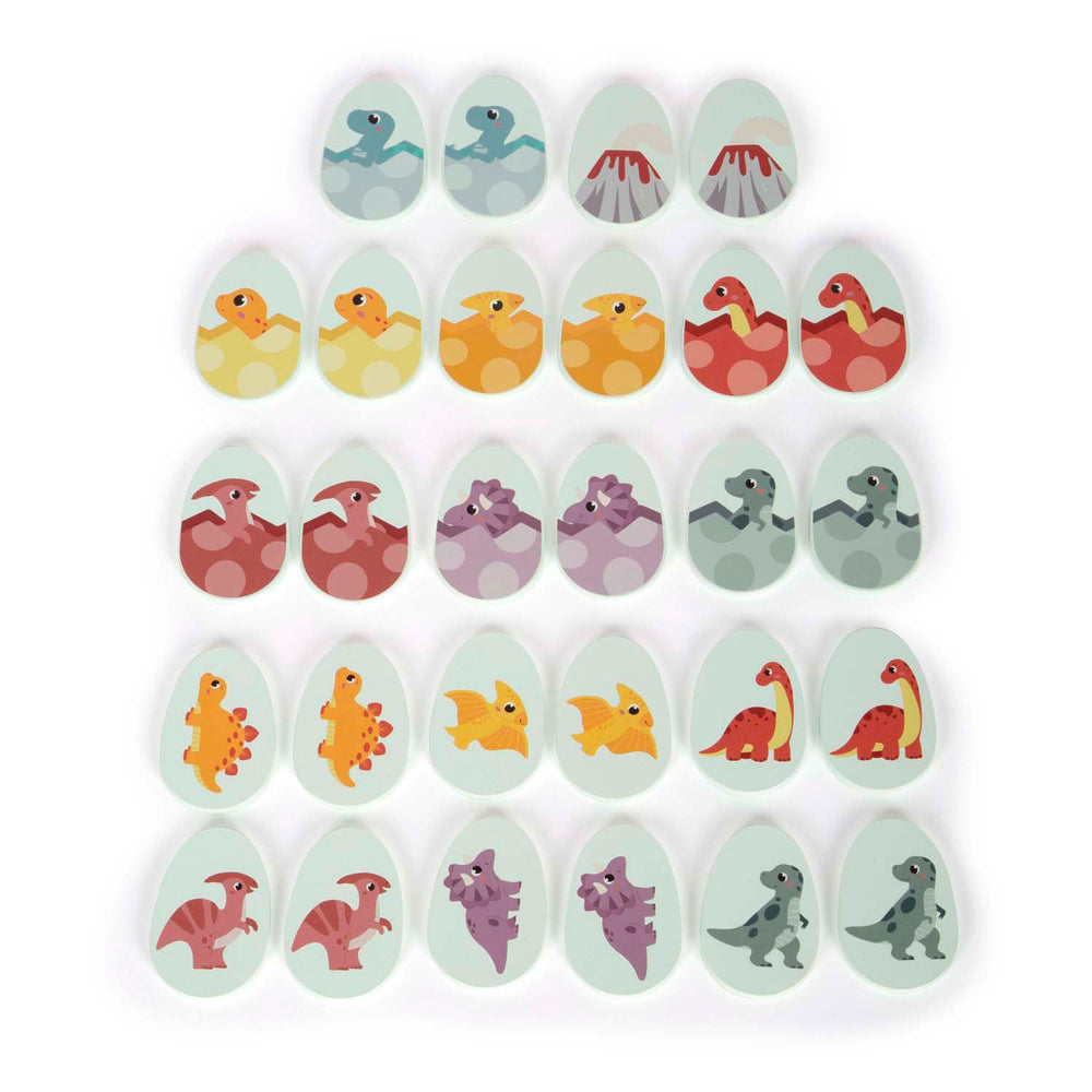 Small foot - wooden dino memory game in storage box