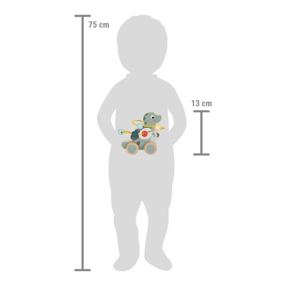 Cos beag - dino bíseach mótair figiúr bhrú adhmaid