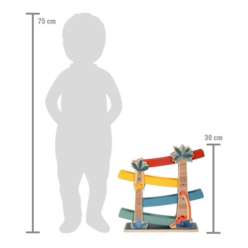 Small foot - wooden marble track dino