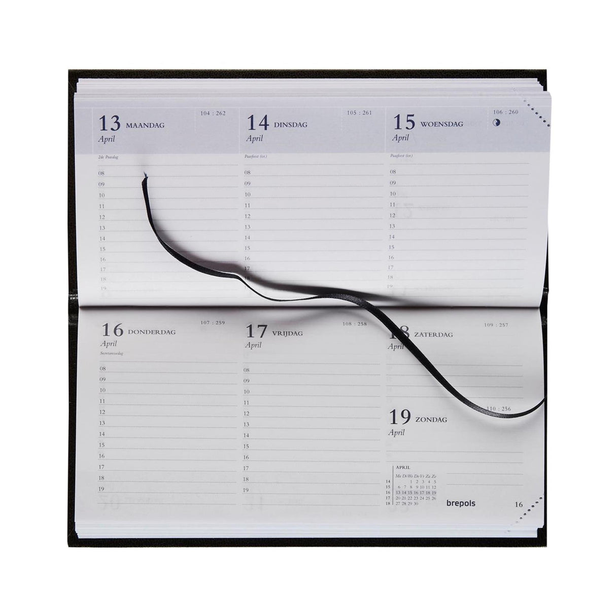 Brepols agenda breprint lima black 2026