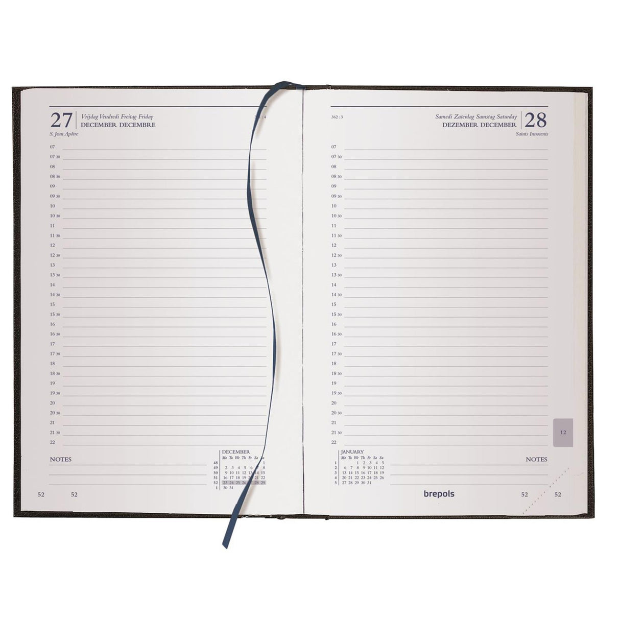 Agenda Brepols Saturn 1 dzień 2026 Lima Red