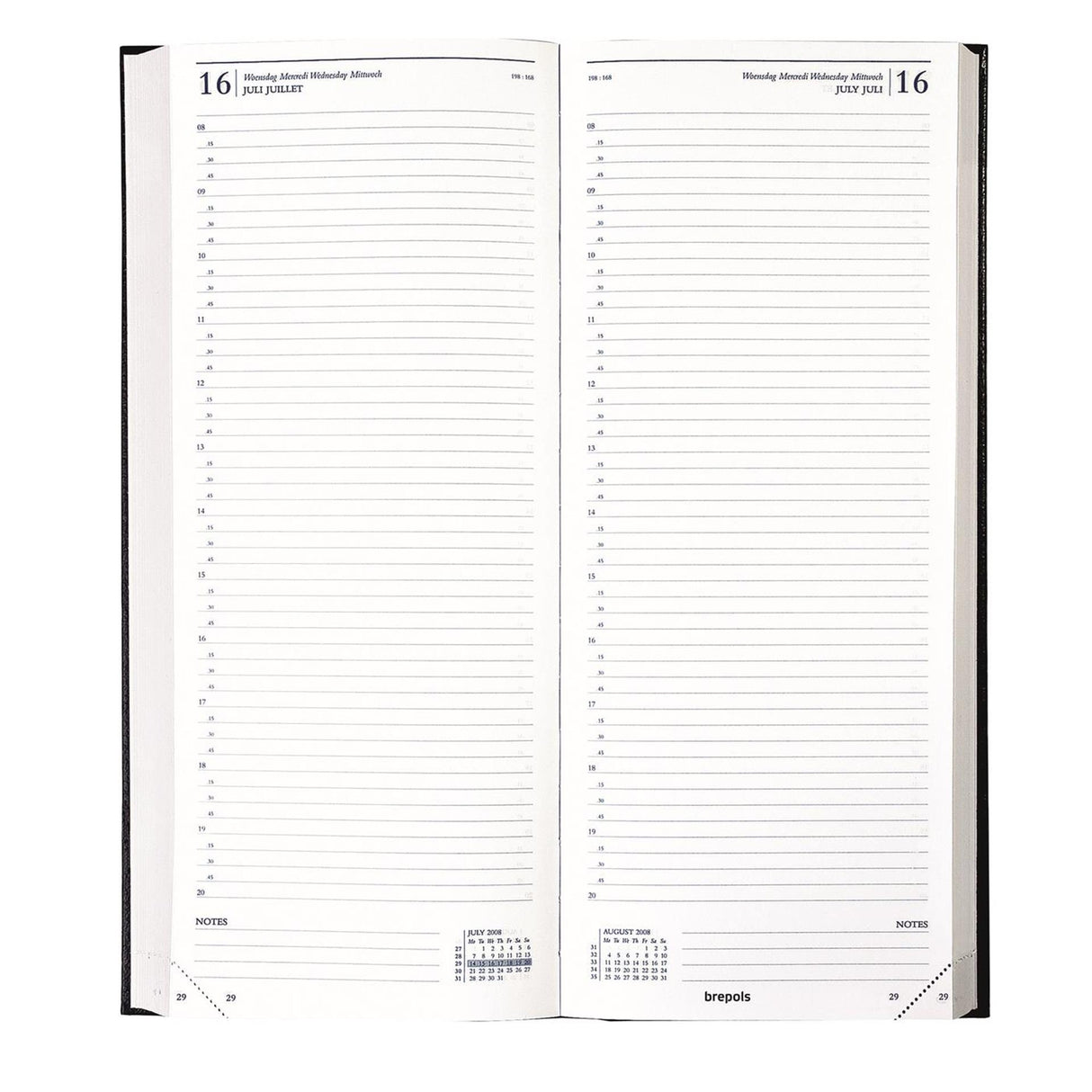 Agenda Brepola Saturn 1 dzień na 2 stronach 2026