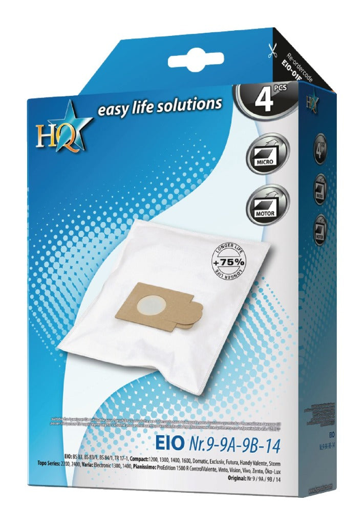 HQ Hq W7-50501 hqf pölynimuripussi Eio Kalorik Futura Vision