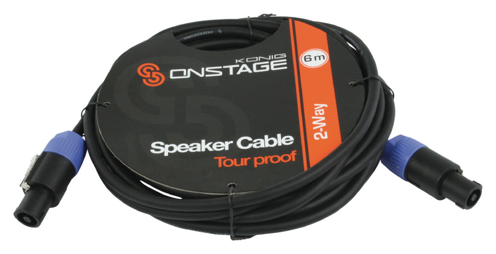 K ouml;nig onstage könig onstage CBSS2-6 cable de altavoz 2 x 1,50 mm 6,00 m