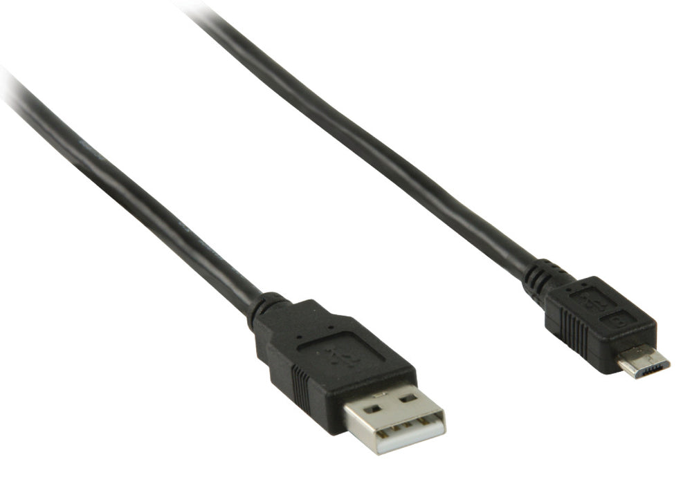 Valueline vlcp60500b05 usb 2.0 usb a male - usb micro b male cable 0.50 m black