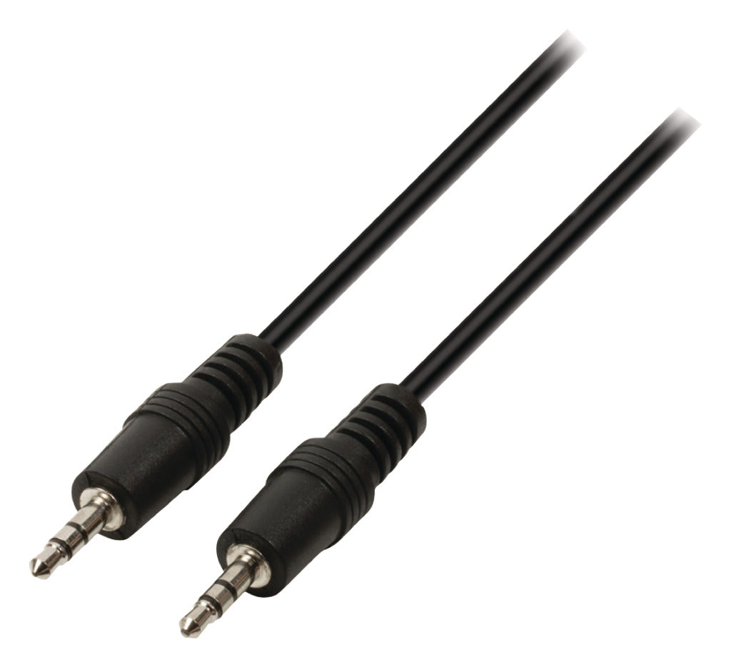 Valueline vlap22000b05 jack stereo lydkabel 3,5 mm hann - 3,5 mm hann 0,50 m svart