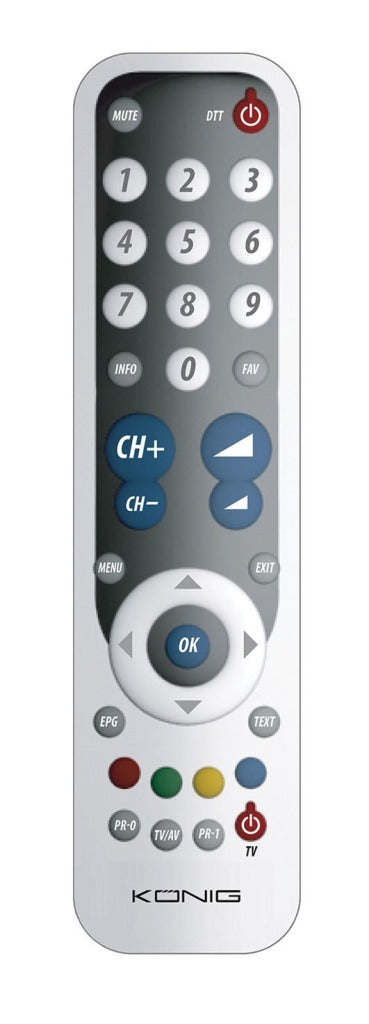 K ouml;nig könig kn-easypro20b universal remote control programmable with PC for 2 devices