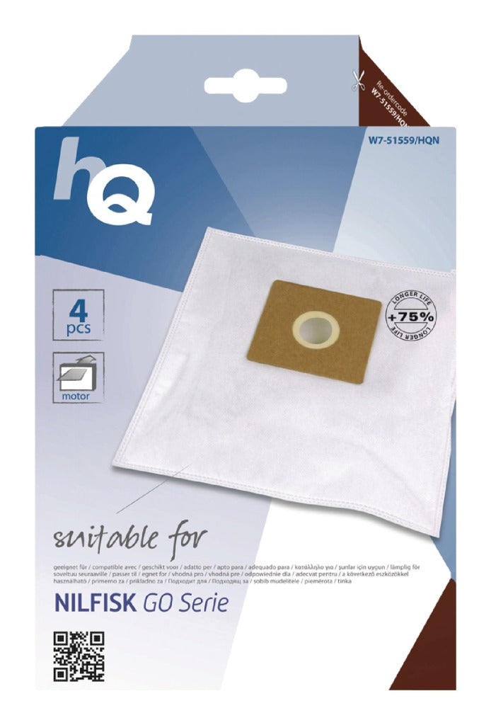 HQ W7-51559 N Bolsa para aspiradora Nilfisk Serie Go