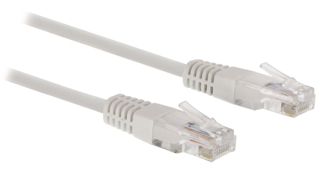 Valueline vlct85000w100 cat5e utp netværkskabel rj45 (8 8) han - rj45 (8 8) han 10,0 m hvid