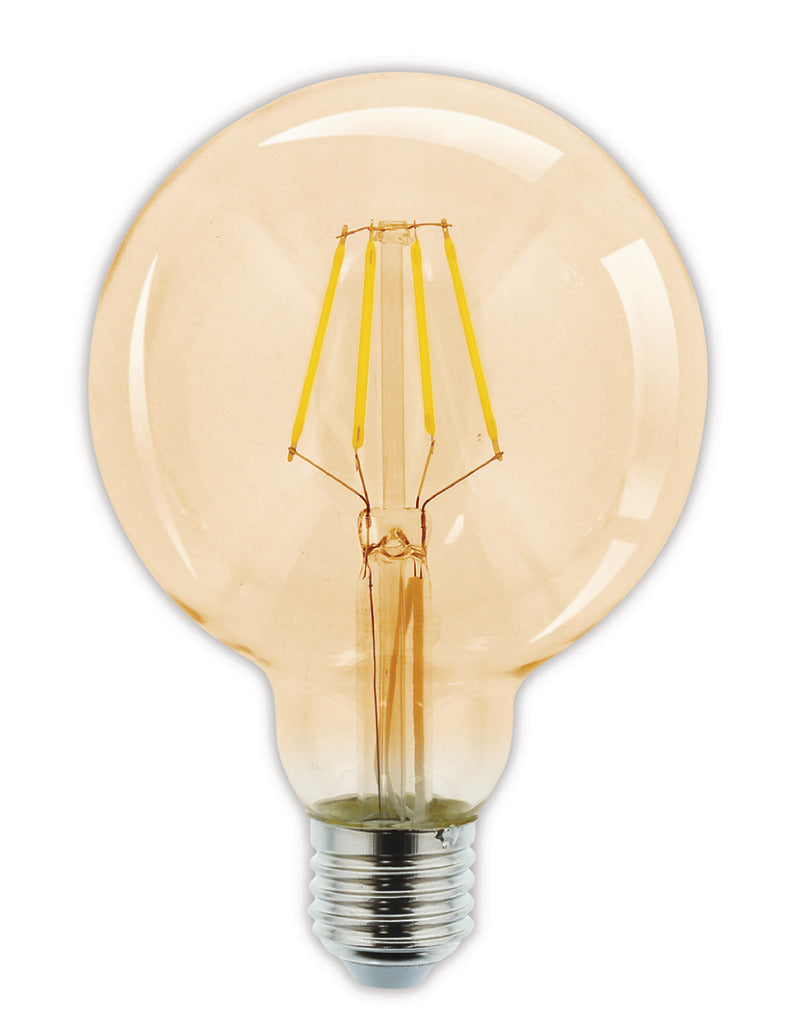 HQ HQ HQLFE27G95002 Lampe à Filament Led Rétro E27 Dimmable G95 4 W 320 Lm 2500 K