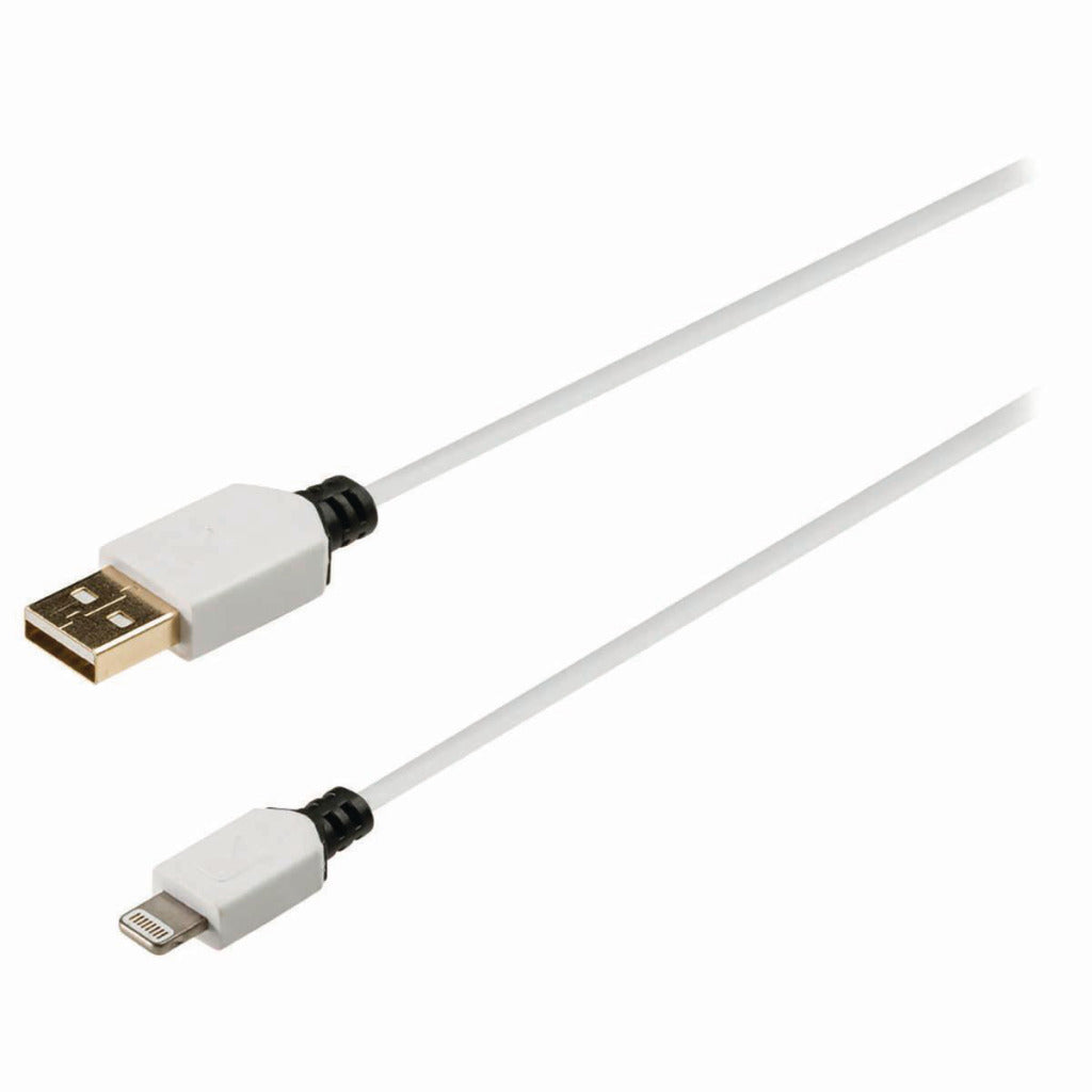 Nedis CCBW39300WT10 câble de données et de chargement Apple Lightning 8 broches mâle - USB A mâle 1,0 m blanc