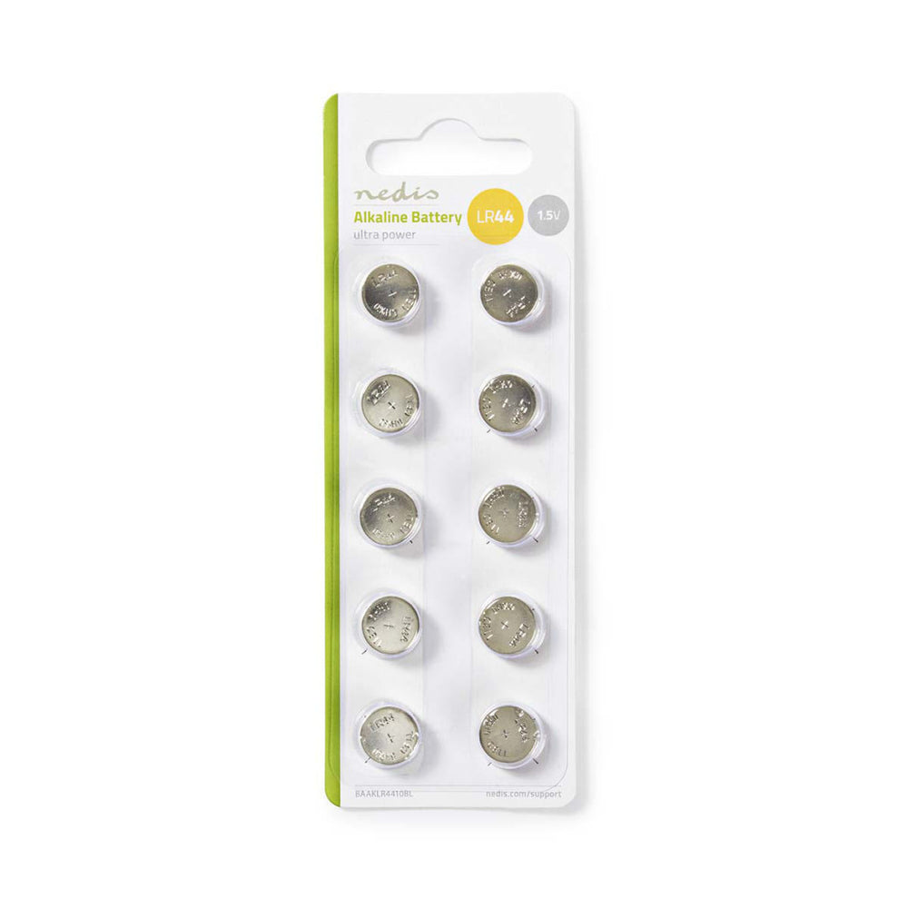 Nedis baaklr4410bl Alkalibatterie LR44 10 Stück Blisterpackung