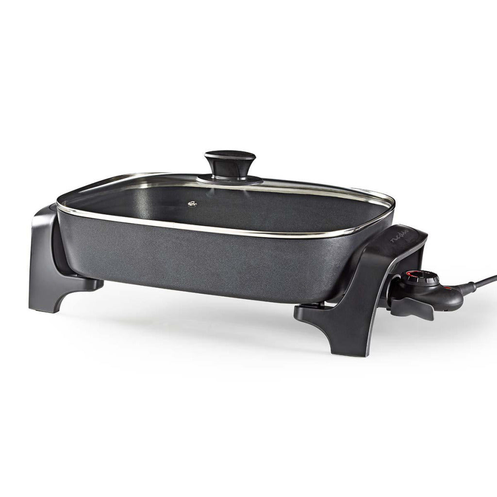 Nedis FCSP110EBK40 Electric frying pan 40 cm thick cast aluminum body