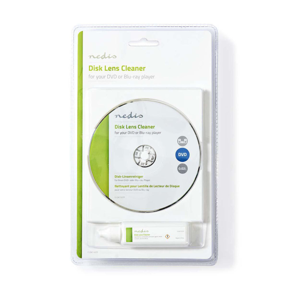 Nedis cldk110tp linsrengörare blu-ray DVD 20 ml