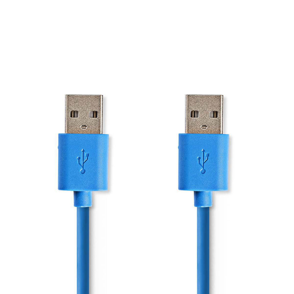 Nedis ccgp61000bu20 USB 3.0 Kabel männlech - männlech 2,0 m blo