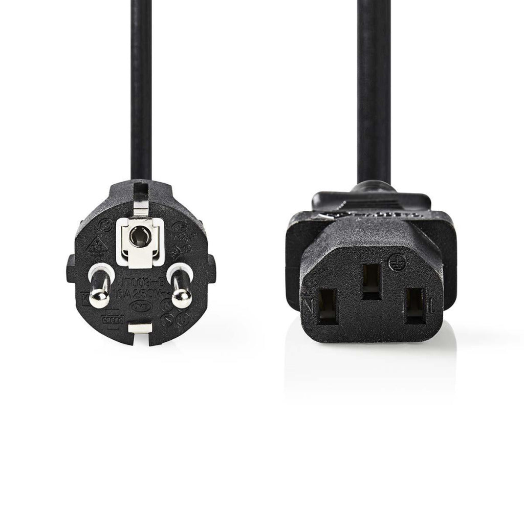 Nedis cegp10030bk50 voedingskabel schuko male - iec-320-c13 5,0 m zwart