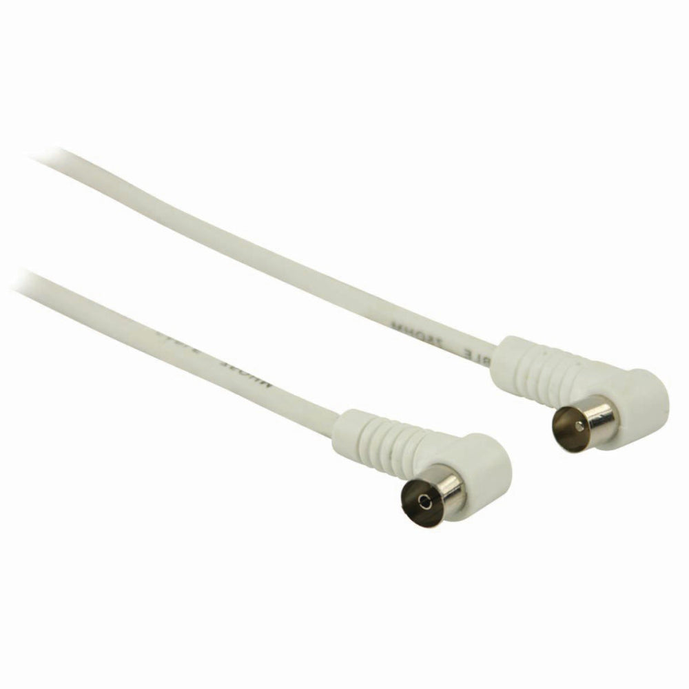 Nedis CSGP40100WT30 coaxial cable 90 dB IEC (coax) male angled - IEC (coax) female angled 3.0 m white