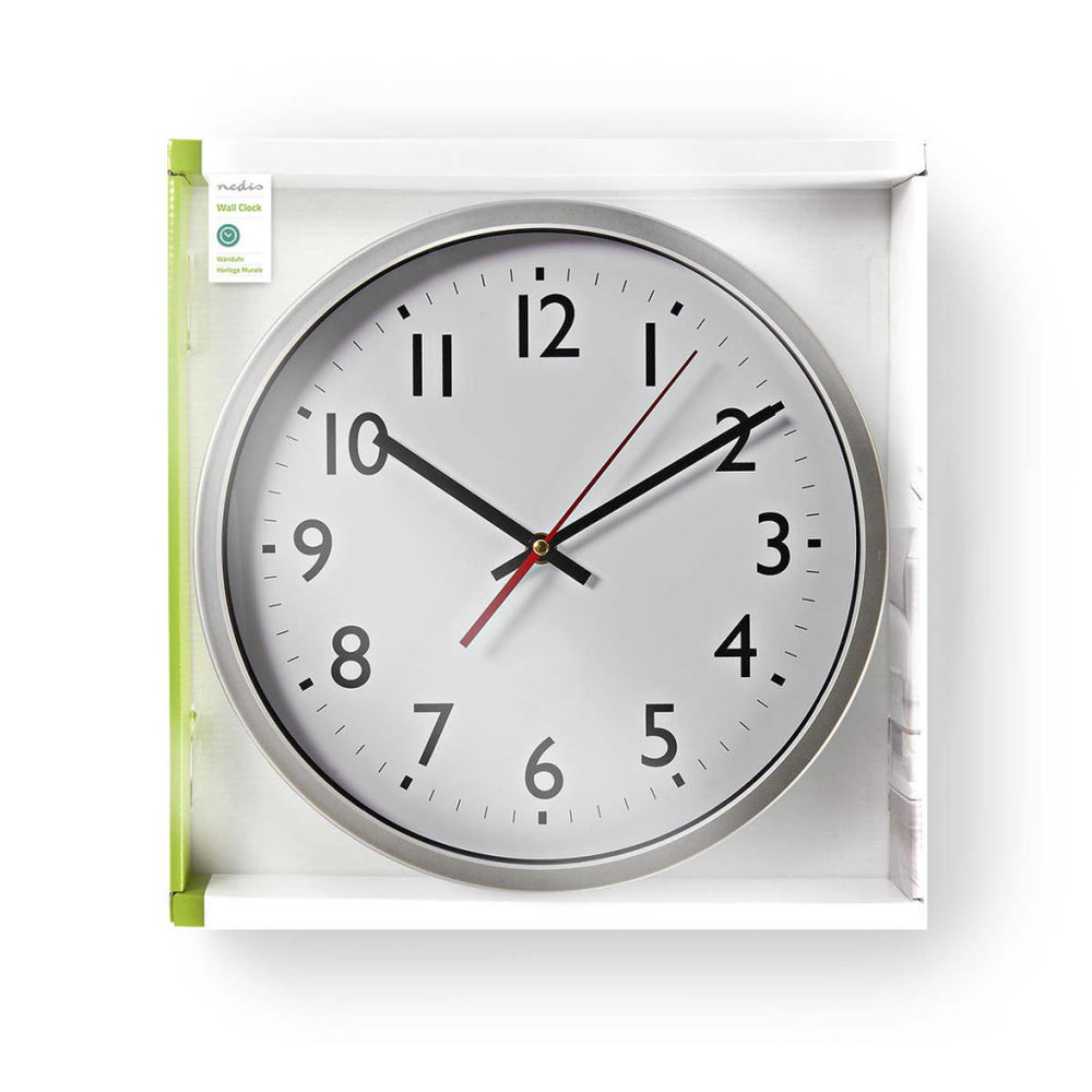Nedis clwa110wt wall clock 30 cm white