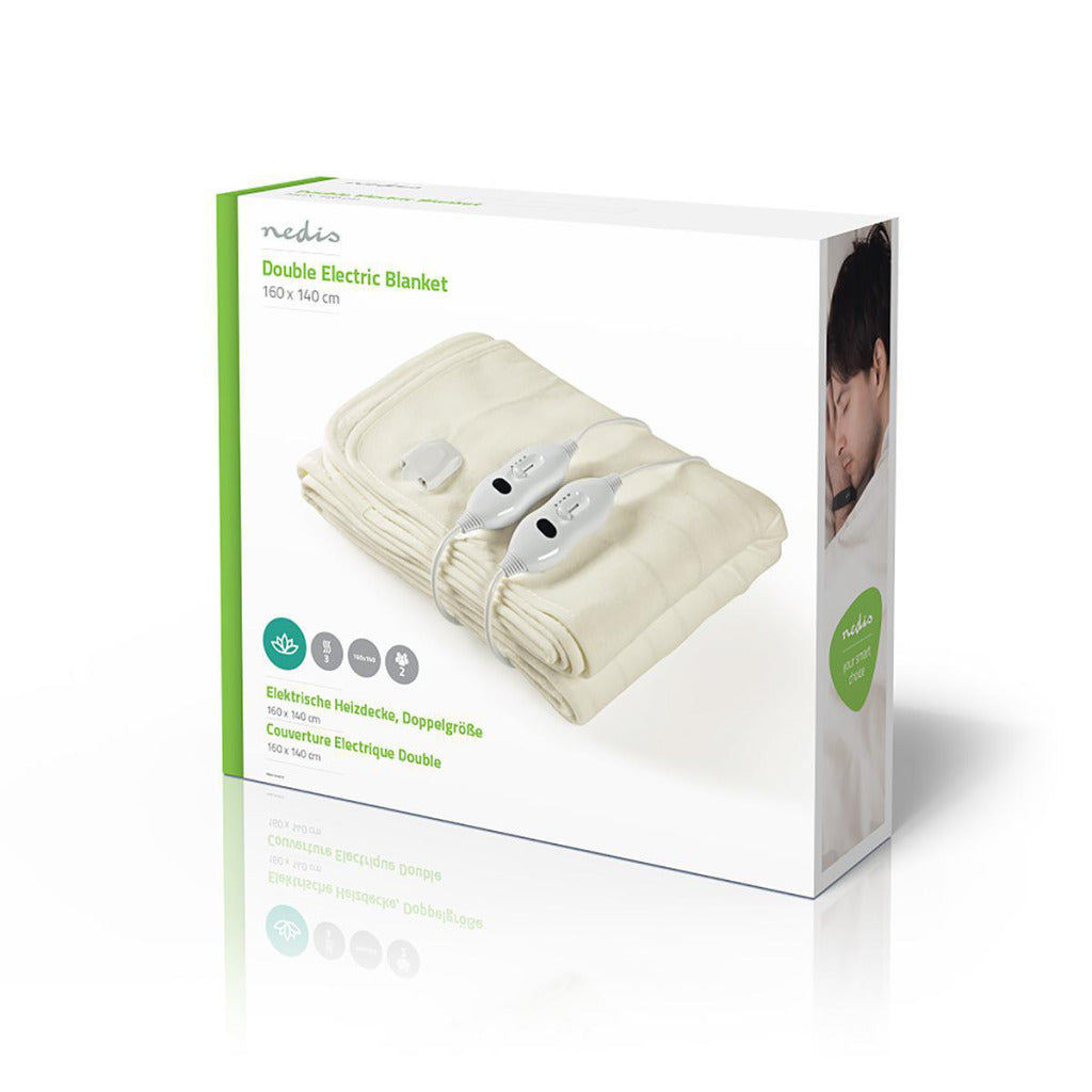 Nedis pebl110cwt2 2-person electric blanket