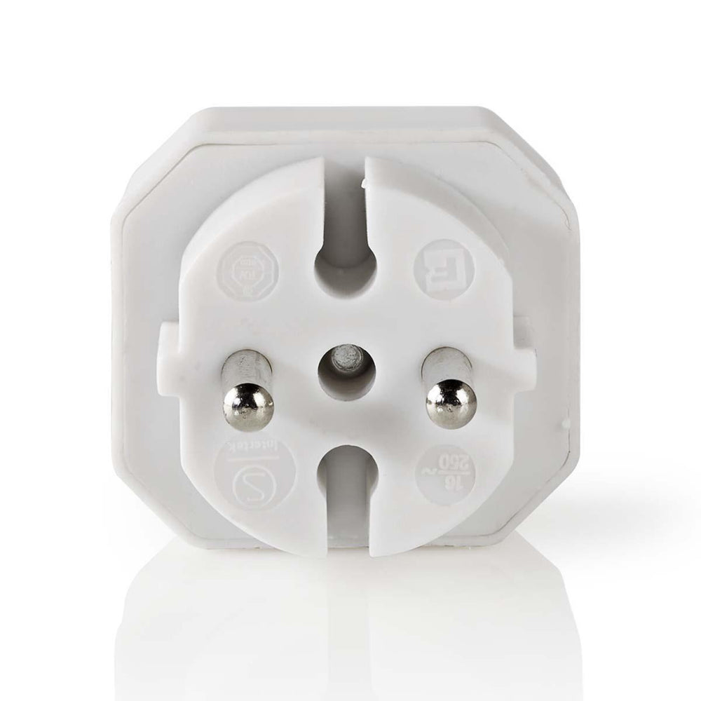 Nedis psspl200c1wt socket splitter 2-way euro socket white