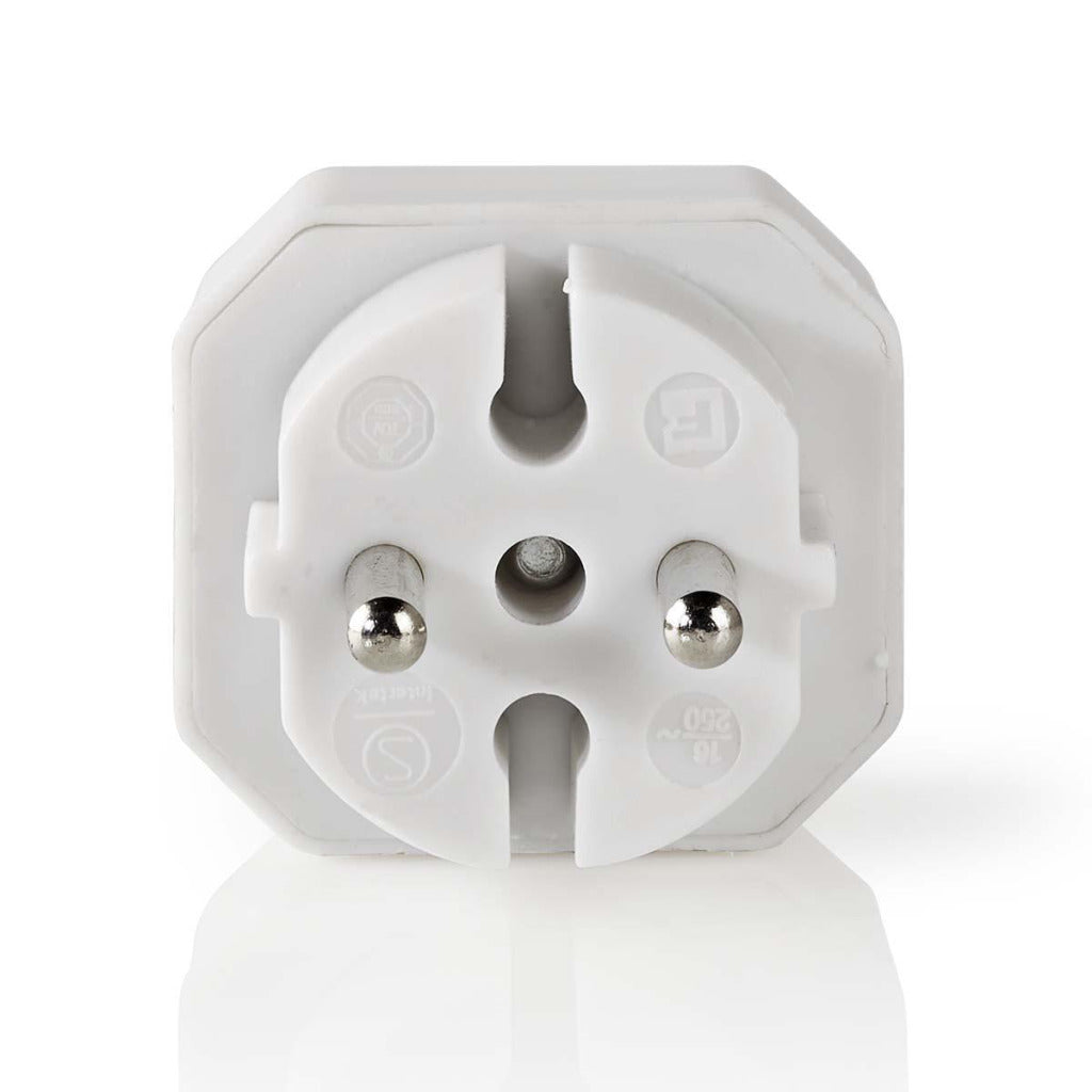 Nedis psspl200c1wt socket splitter 2-way euro socket white