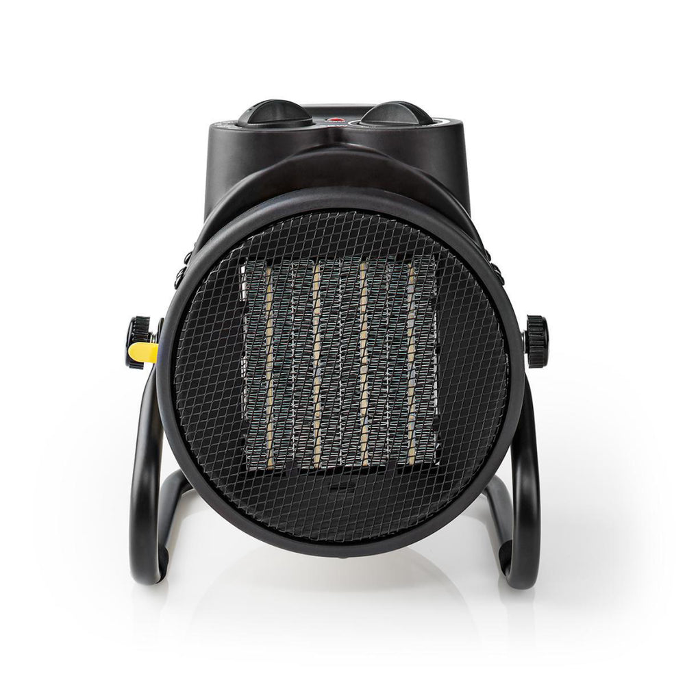 Nedis htif20fyw industrial ceramic fan heater thermostat 3 settings 2000 w yellow