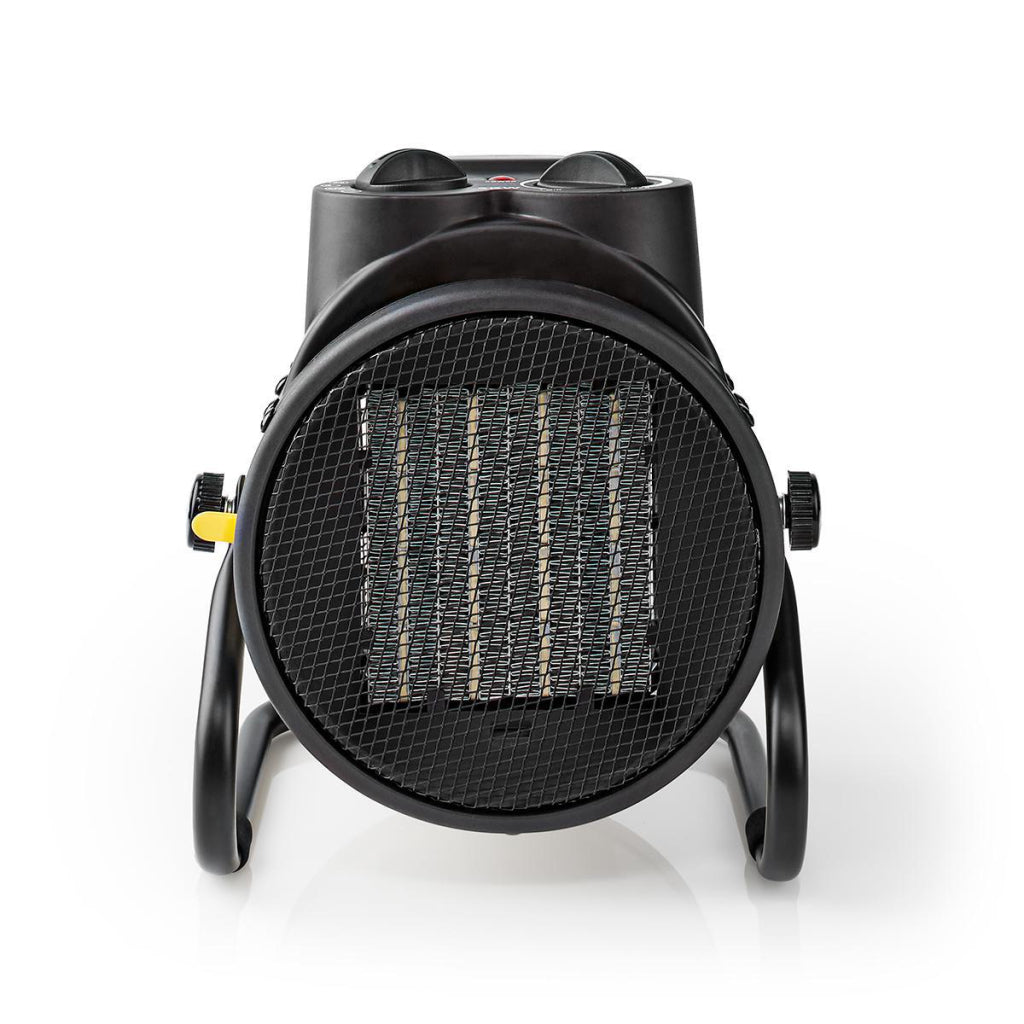 Nedis htif20fyw industrial ceramic fan heater thermostat 3 settings 2000 w yellow