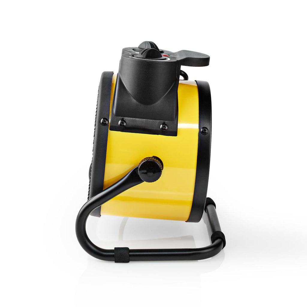 Nedis htif20fyw industrial ceramic fan heater thermostat 3 settings 2000 w yellow