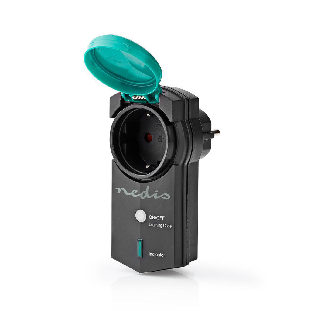 Nedis RFPOM120FBK RF Smart Plug Outdoor IP44 On Off RF Mesh Range Extender Schuko Typ F 3680 W