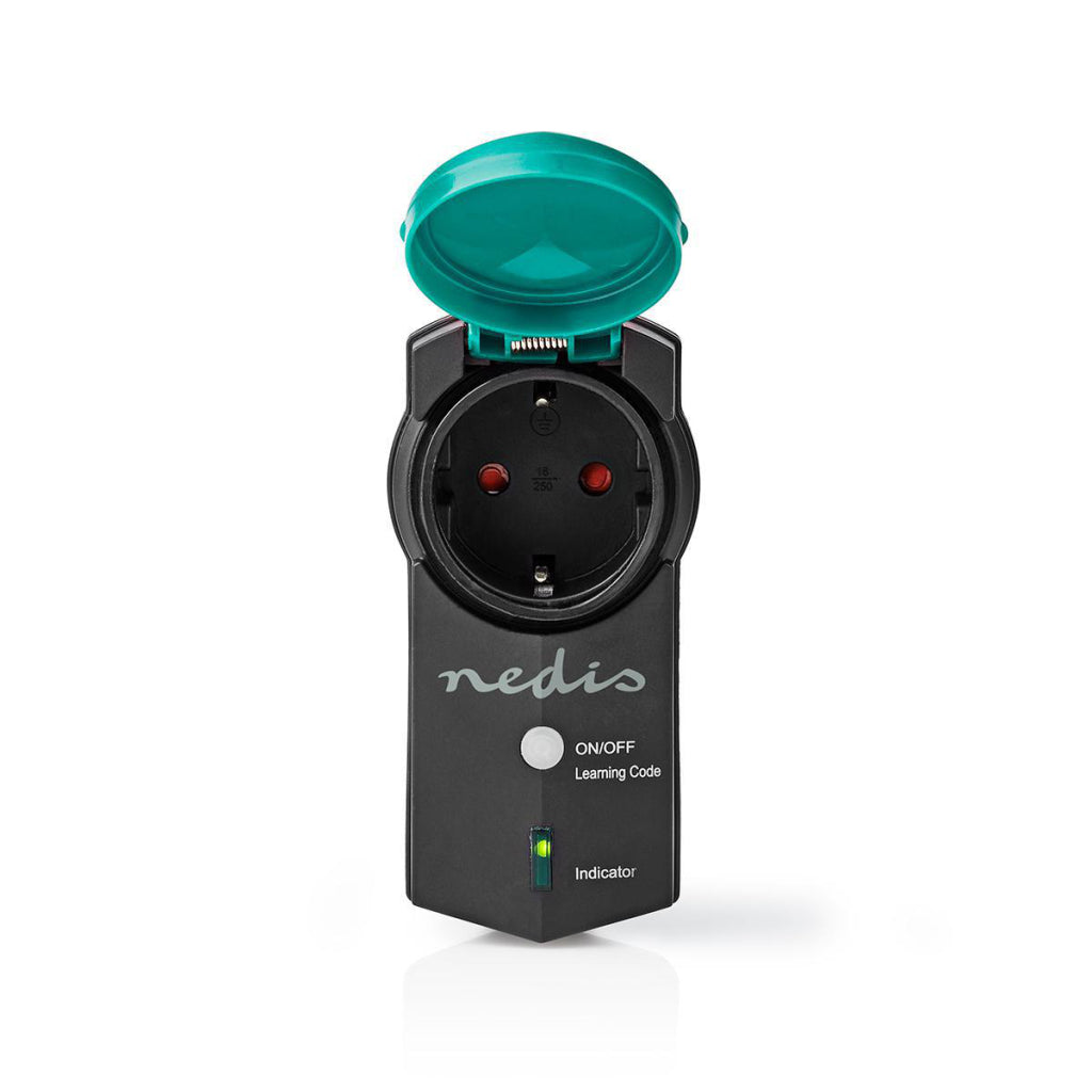 Nedis RFPOM120FBK RF Smart Plug Outdoor IP44 On Off RF Mesh Range Extender Schuko Typ F 3680 W
