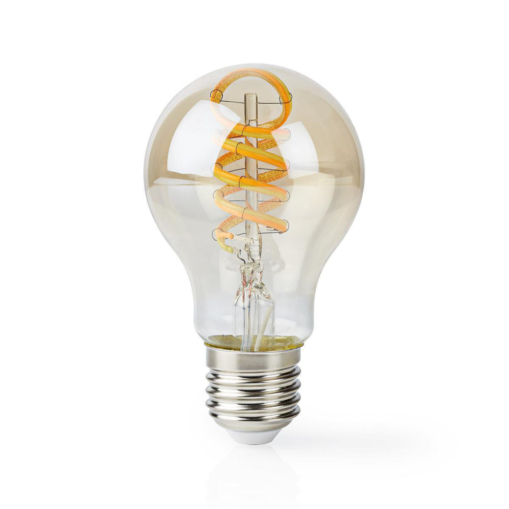 Nedis WiFilt10GDA60 WiFi Warm to Cool White LED Filament Lamp Twisted E27 A60 5.5 W 350 lm